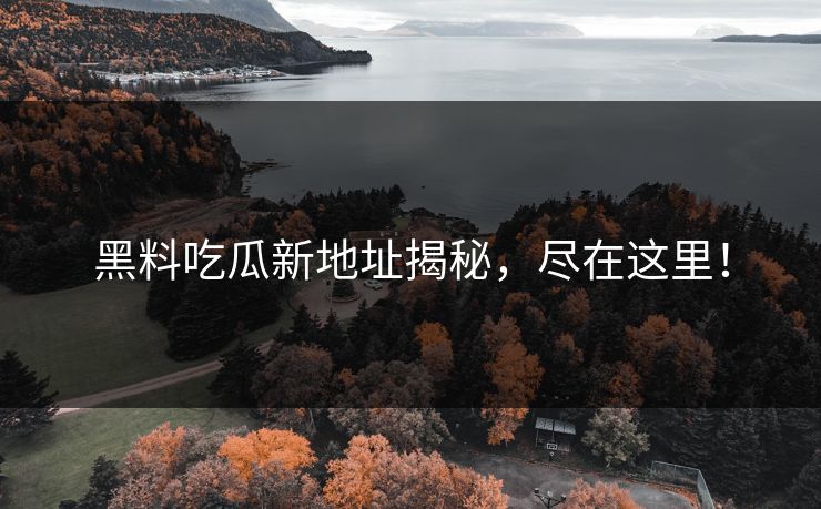 黑料吃瓜新地址揭秘，尽在这里！